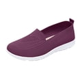 thumbnail image 3 of YOUYEDIAN Loafers for Women Fashion Slip On Breathable Sport Comfy Casual Flats Versatile Mesh Knit Round Toe Walking Shoes, 3 of 5