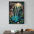 thumbnail image 6 of Vintage Retro Travel Poster Wall Print Cenote Ik Kil Merida Mexico Swimming Sinkhole Tropical Nature Art Print Poster, 6 of 8
