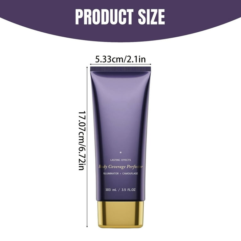 Tattoo Cover Up Makeup Waterproof Westmore Beauty Body Coverage Perfector – Waterproof Leg & Body Makeup - Tattoo Cover Up Makeup - 3.5 oz/103Ml