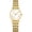 Gold-White, variant on Watches for Women Classic Round Roman Numeral Ladies Wrist Watch, Stainless Steel Dress Watch with Butterfly Clasp, 30M for Her