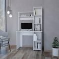 thumbnail image 4 of HomeRoots 39" White Computer Desk, 4 of 8