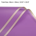 thumbnail image 2 of Gold Edge Flower Wrapping Paper Light Purple 22.8x22.8 Inch Waterproof Pack of 10, 2 of 6