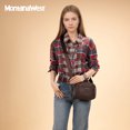 thumbnail image 3 of Montana West Small Crossbody Bags for Women Cow Print Purse Triple Zip Shoulder Handbags with Wide Strap, 3 of 8