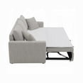 thumbnail image 3 of Conan Sleeper Sofa- Full Fold Out Bed- 2 Pillows- Gray Boucle- 89 Inch, 3 of 6