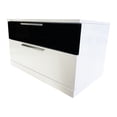 thumbnail image 3 of Best Master Bahamas 4-Piece California King Platform Bedroom Set in White/Black, 3 of 4