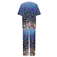 thumbnail image 6 of Teissuly Women's Summer Suit Fashion Short Printing Color Trousers Casual Two-Piece Suit, 6 of 6