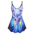 thumbnail image 1 of Tank Top Fluido Largo con Estampado de Dreamcatcher Talla Extra Rosegal  Camisetas sin mangas de talla grande, 1 of 5