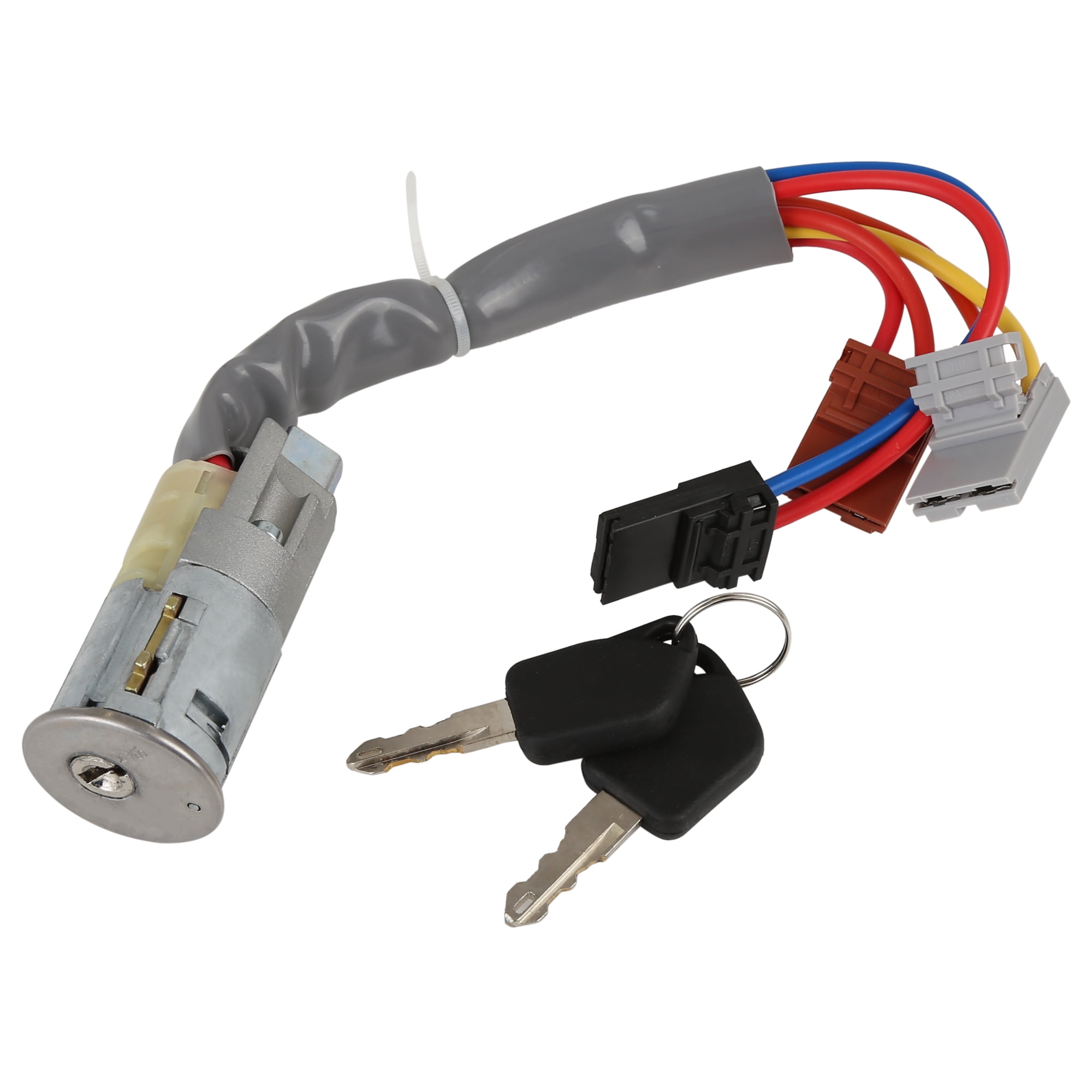 Car Key Ignition Switch Lock Cylinder and 2 Keys 6 Pin for 19932002