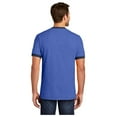 thumbnail image 2 of Port & Company Men's Core Cotton Ringer Classic Soft T-Shirt Heather Royal/ Navy Small, 2 of 4