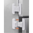thumbnail image 1 of Fridge Lock,Refrigerator Lock for Kids,Cabinet Locks for Babies,Child Drawer Locks,Freezer Door Lock for Safety Proof for Toddlers,(White 2 Pack)7*7c-, 1 of 5