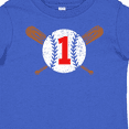 thumbnail image 4 of Inktastic First Birthday Weathered Baseball Design with Bats Boys or Girls Baby T-Shirt, 4 of 5