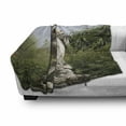 thumbnail image 3 of Architecture Soft Flannel Fleece Throw Blanket, Sculptured Greenery on the Grounds of Achillion Palace Corfu Island, Cozy Plush for Indoor and Outdoor Use, 50" x 60", Green Beige, by Ambesonne, 3 of 6