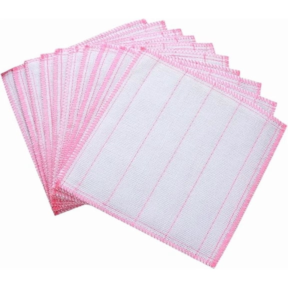 Simply Natural Wood Fiber Reusable Cleaning Cloths - 10 Pack Absorbent & Streak-Free Dish Cloths, 11.8x11.8 Inch Microfiber Kitchen Towels for Household