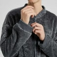 thumbnail image 6 of ALLLIST Flannel Mens Pajamas Set with Pockets Sleepwear Long Sleeve Tops & Bottom Solid Gray Pjs Sets Men's Pajamas L-2XL, 6 of 9
