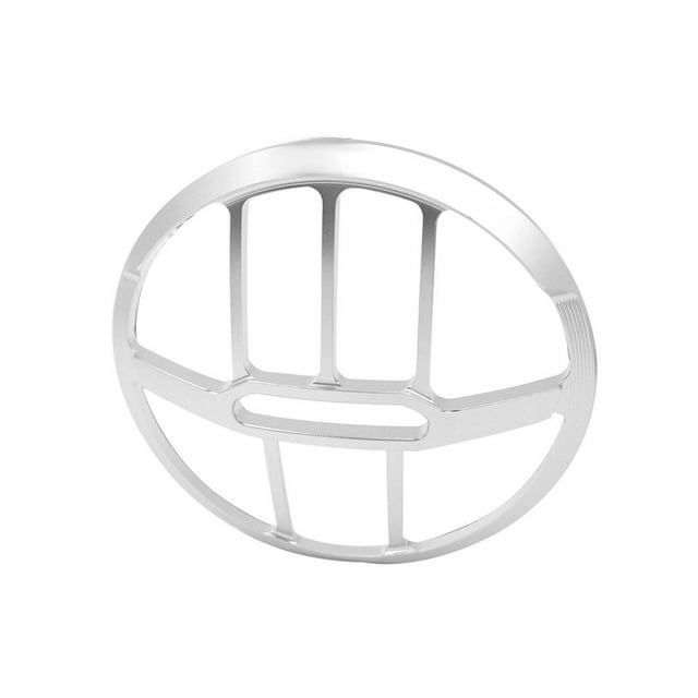 Protector de faro de motocicleta, cubierta de rejilla de faro de motocicleta, accesorios de motocicleta, cubierta protectora de repuesto premium Plata