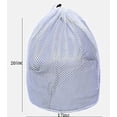 thumbnail image 2 of Pequeña bolsa de malla comercial para lavandería con asa y cordón para dormitorio, viajes, universidad, apartamento, camping, RV, lavable a máquina, bolsa de malla para colgar, 20 × 17 pulgadas, 2 of 5