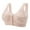 01-Beige, variant on DJskiyers Older Women Front Closure Bras Soft Cotton Bralette Padded Everyday Bra Wide Back Sleep Bra