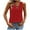 Red, variant on AherBiu Summer Tank Tops for Women Keyhole Deep V Neck Casual Loose Sleeveless Shirts Blouse Camisole
