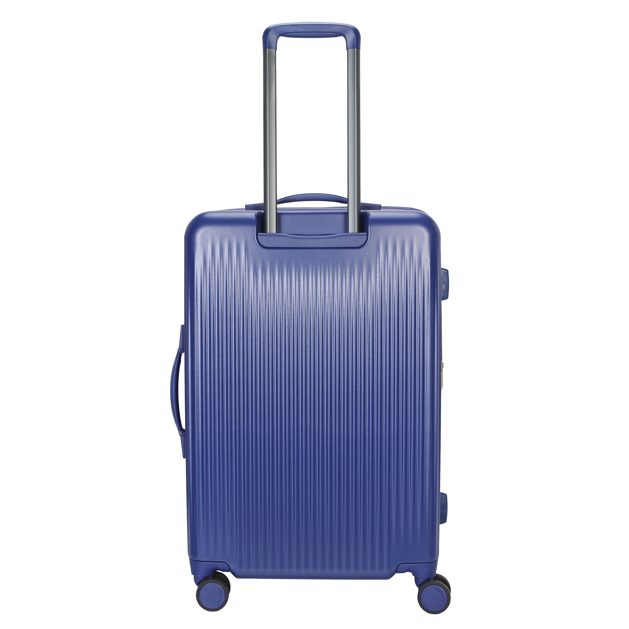 Beautiful 24-inch Checked Expandable Hardside Upright Luggage by Drew Barrymore, Starry Night Blue