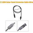 thumbnail image 5 of EPOTOOR A Pair of 12AWG Solar Panel Extension Cable 5 Feet Red and Black Cable Wire Connector, 5 of 6