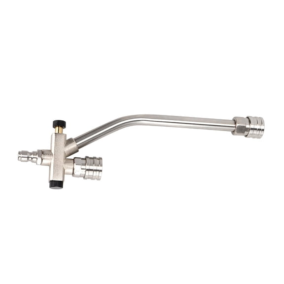 Foam Cannons Double Connector Accessories Pressure Washer Double Tip Attachment Stainless Steel Switch Car Washing Kits