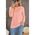 thumbnail image 2 of POGLIP Women's Pink Wash Fleece Pullover Sweatshirt, 2 of 6