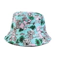 thumbnail image 4 of Summer Sales Under $5 Blue Sun Hats for Men GIJNRIUIUA Unisex Print Double Side Wear Reversible Bucket Hat Trendy Cotton Twill Canvas Sun Fishing Hat Fashion Cap Cowboy Hat, 4 of 7