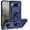Blue, variant on ELEHOLD Hybrid Rugged Case for Google Pixel 10 /10 Pro Full Body Protection with Metal Magnetic 360° Rotating Ring Holder Kickstand Shockproof Heavy Duty Case For Google Pixel 10 /10 Pro, Silver