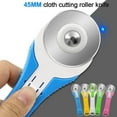 thumbnail image 6 of 45mm Leather Cutter Round Knife Stitching Roller Cutting Knife Wordless Blades Round Rotary Leather Craft PINK, 6 of 8