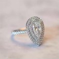 thumbnail image 6 of K-KED Classical Women Wedding Anniversary Delicate Jewelry Cubic Zircon 925 Silver Ring Sz 6-10-7, 6 of 6