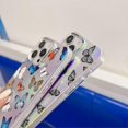 thumbnail image 4 of For iPhone 16 Pro Case Laser TPU+PC Phone Cover Electroplating Butterfly Pattern - AB6, 4 of 5