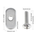 thumbnail image 4 of 8 s de para rieles y rieles de Kayak, montaje de engranajes para de Kayaks 20mm shamjiam Tuerca de tornillo para carril de kayak, 4 of 8