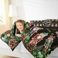 thumbnail image 4 of Manfei Retro Nutcracker Soldier Full Size Bedding Sets,Merry Christmas Bedding Comforter Set,Rustic Pine Cone For Girls,Microfiber Bedroom Decor Reversible,3-Piece, 4 of 8