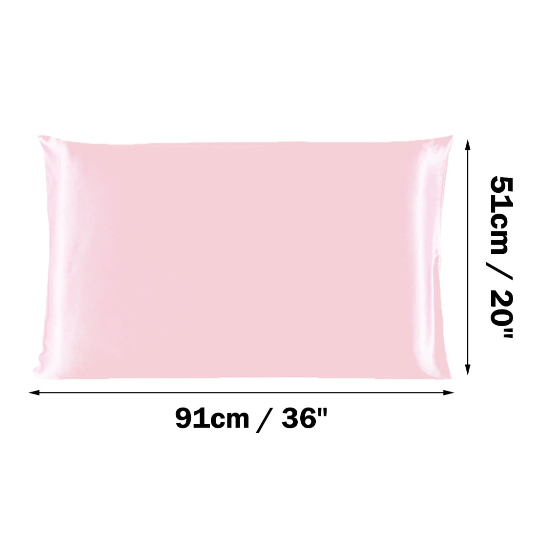 PiccoCasa 3 Pack Pillowcase 19 Momme Silk Pillow Covers with Zipper King Pink