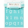 Waverly Inspirations 22767E Plastic Adhesive Stencil, Lowercase Serif Alphabet, 6 in x 8 in, 2 Piece
