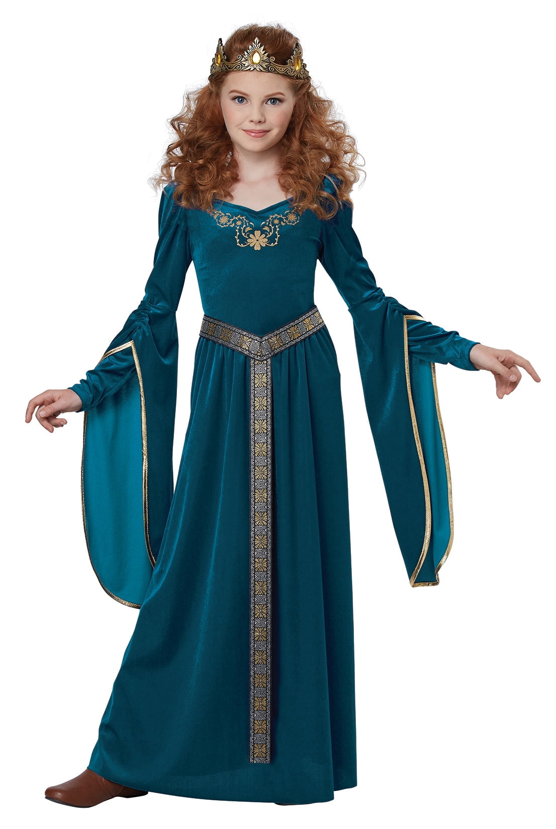 Kids Girls Medieval Princess Costume