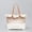 Brown, variant on Ladies' Tote Bag Canvas Beach Tote Bag With Zipper Large Shoulder Backpack Handbag, Suitable For Travel, Work, Gym
