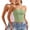 Green, variant on Lenpel Crop Tube Tops for Women 2 Pc Trendy Cropped Strapless Sleeveless Slim Bandeau Shirts Summer Going out Tops