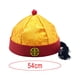thumbnail image 4 of Sombrero de emperador, sombrero oriental chino con cola de caballo, sombrero de terrateniente, sombrero de príncipe heredero Amarillo Rojo 54cm, 4 of 9