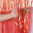 thumbnail image 4 of 2 Pack 1x 2 M Tinsel Foil Fringe Curtains Backdrop, for Party Photo Booth Props Decoration, 4 of 5