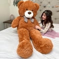 thumbnail image 3 of Oso de peluche Mao Golan, tamaño grande, marrón, 120 cm, 3 of 8