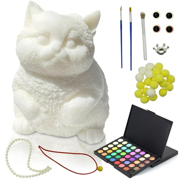 Squishy Kit YJPPDD Taba Squishy Cat Disfraz DIY con pintura
