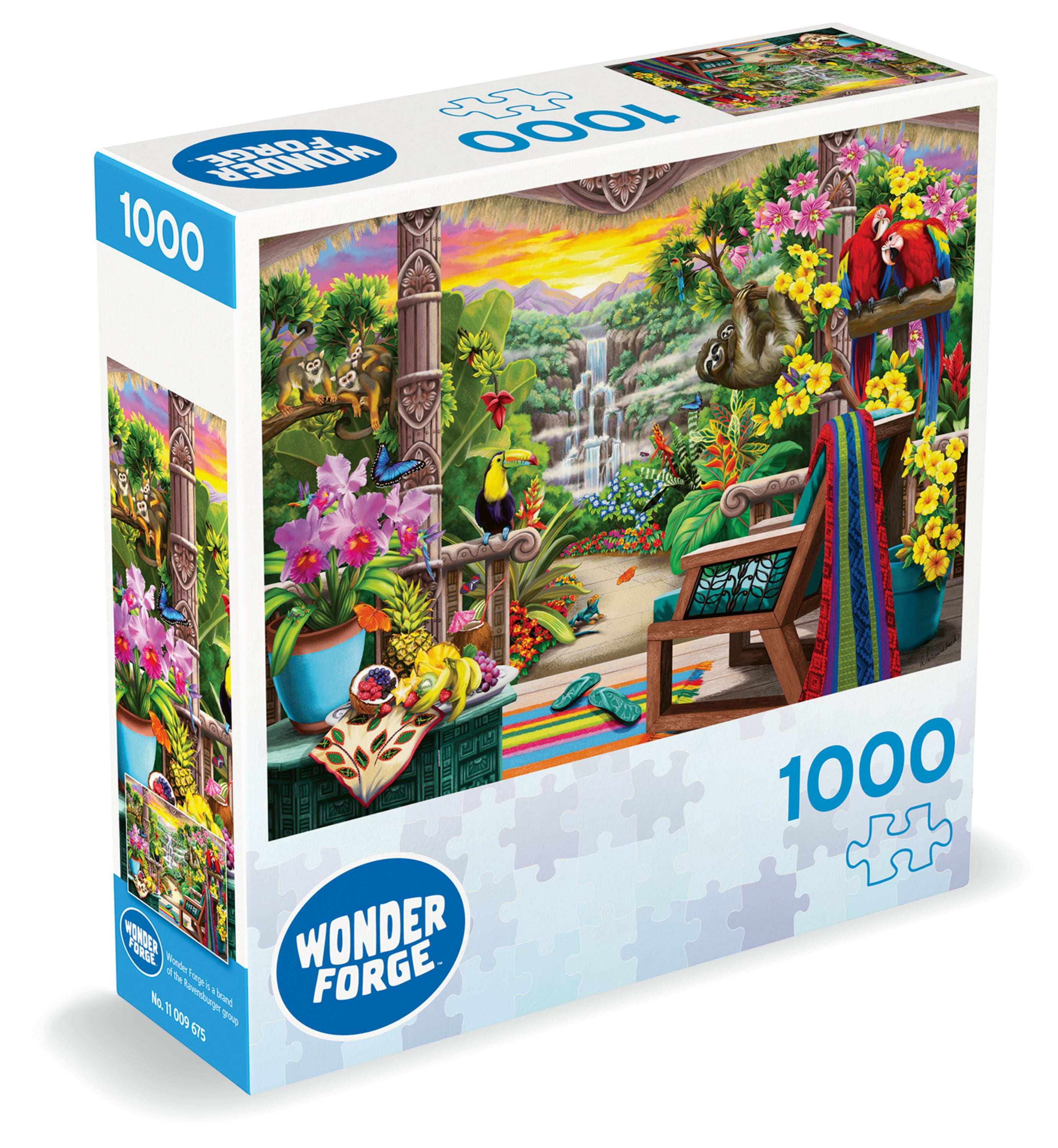 Ravensburger Wonder Forge Puzzle Series - Tropical Retreat (2024), 1000 Piece Jigsaw Puzzle