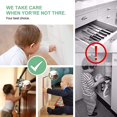 thumbnail image 2 of Cerraduras de seguridad para bebés, 10 cerraduras para gabinetes para niños, cerraduras invisibles para cajones y refrigeradores, armarios con cinta adhesiva 3M, sin necesidad de herramientas ni tala, 2 of 5