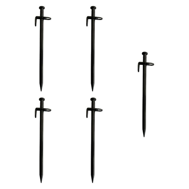 5x Estacas de metal para carpas, antideslizantes, accesorios para acampar, estacas resistentes para acampar 20 centímetros