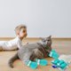 thumbnail image 3 of BEMS-4 Botas Antideslizantes Azules para Gatos, Protección de Uñas de Gato Ajustable, 3 of 5