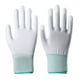 thumbnail image 3 of Guantes de trabajo blancos libres de polvo con revestimiento de dedos antiestático de nailon PU y revestimiento de inmersión en la palma, 3 of 5