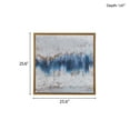 Madison Park Blue Embrace Gold Foil Abstract Framed Canvas Wall Art, 25