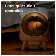 els pet Orbitie Wide Opening Self Cleaning Cat Litter Box, Automatic Cat Litter Box with App Control, Odor-Control and Dual Safety Protection
