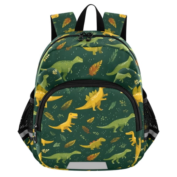 ALAZA Cute Dinosaur Leaves Mini Backpack School Bookbag Age 3-7 Medium